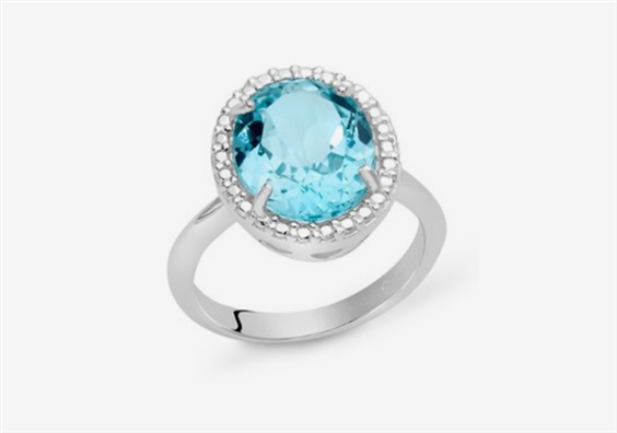Anello Miluna Donna GEMMA DEL CIELO 925 in Argento Topazio LID3465M16 - LID3465M16